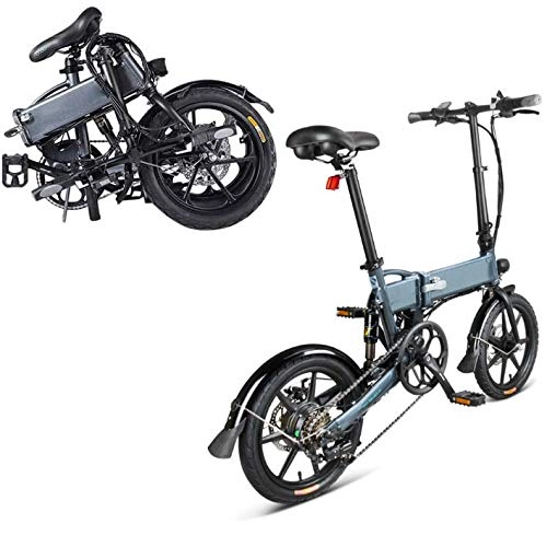 Electric Bike : Ylight 16" Folding Bike, Aluminum Electric Bicycle with Pedal for Adults And Teens (EU Shipping)