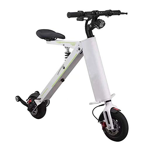 Electric Bike : YLJYJ Folding Electric Bike, Adult Mini Folding Electric Car Bike Aluminum Alloy Frame Portable Folding Bicycle Battery Outdoor Motorcycle Tra(Exercise bikes)