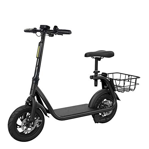 Electric Bike : youchamp Electric Scooter Adult Folding 350W Brushless Motor Top Speed 12.5 Mph Electric Bicycle