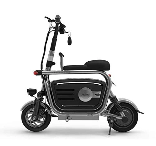Electric Bike : YPLDM Dudu D6 Electric Bike Adult Folding Electric Bike Mobility Battery Two Wheels, Black, 20A
