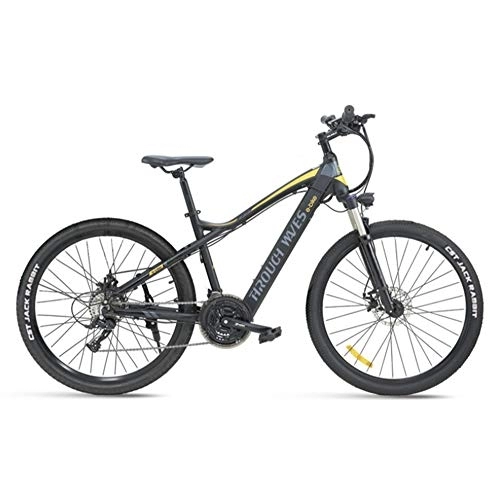 Electric Bike : YQ&TL Adult Moped Electric Mountain Bike, 27.5 inch 27 Speed Bicycle Full Suspension MTB ​​Gears Dual Disc Brakes Mountain Bicycle, Outdoors Bike