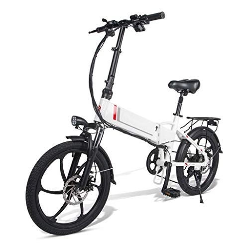 Electric Bike : YUN&BO Electric Bike, 20 Inch Folding Electric Bicycle with 10.4Ah Lithium-Ion Battery And LED Display, Lightweight Mountain Bike for Outdoor Cycling Travel