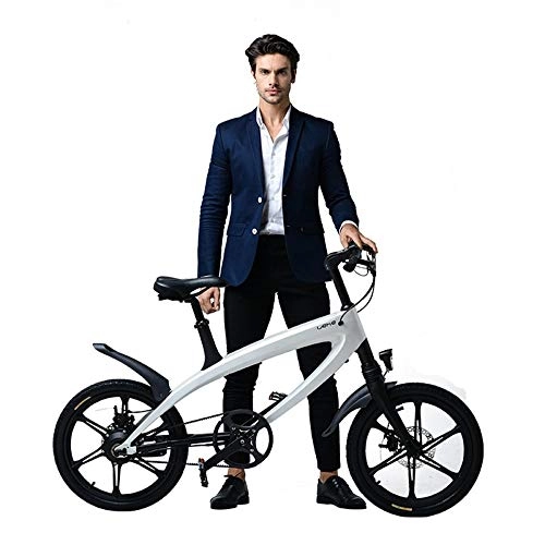 Electric Bike : YUNYIHUI 20-inch Electric Bicycle, Smart Electric bicycle, magnesium alloy one-wheel, Bluetooth speaker, LG detachable battery, simple Commuter Bike, B-36V5.8AH