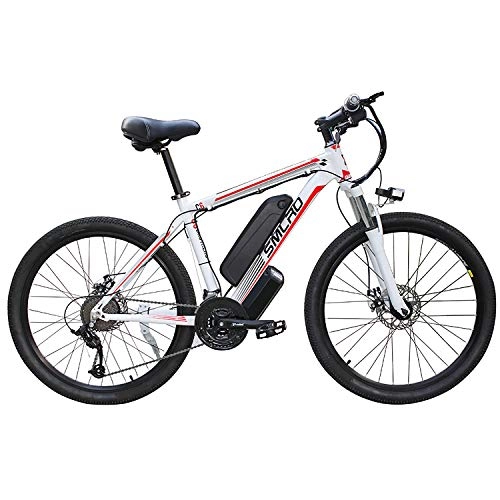 Electric Bike : YYAO 26'' Electric Mountain Bike Removable Large Capacity Lithium-Ion Battery (48V 350W), Electric Bike 21 Speed Gear Three Working Modes
