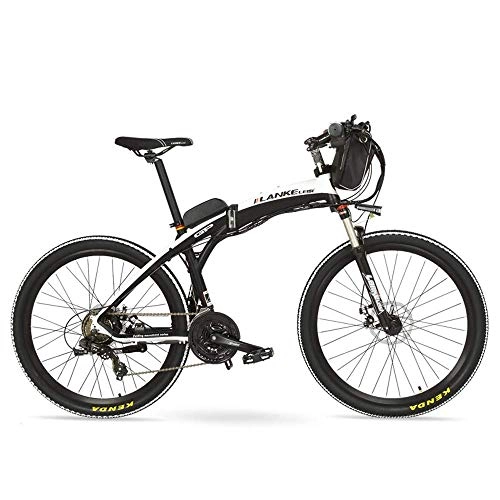 Electric Bike : ZHANGYY GP 26'' 240W E-bike Quick-Folding Mountain Bicycle, 48V 12Ah Battery Electric Bike, Suspension Fork, Front & Rear Disc Brake