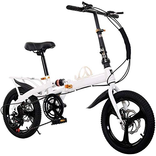 Electric Bike : Zhaoyun Mountain Bike, 14 Inch Folding Bike with Super Lightweight Magnesium Alloy Integrated Wheel, Premium Full Suspension And 7 Speed Gear, Lightweight And Durable for Men Women Bike