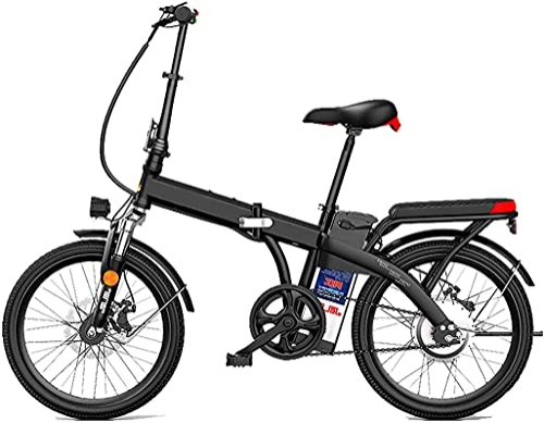 Electric Bike : ZJZ 20" Foldaway City Electric Bike, 250W Assisted Electric Bicycle Sport Bicycle with Removable Lithium Battery 48V