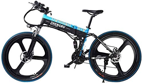 Electric Bike : ZJZ 26" Electric Mountain Bike for Men And Women, 400W City bike with Removable 48V 10AH Lithium-Ion Battery 27 Speed Gears