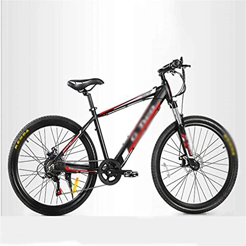 Electric Bike : ZJZ 26 in Electric Bikes Double Disc Brake Shock Absorber, 48V / 9.6Ah Invisible Lithium Battery Mountain Bike LED Display Outdoor Cycling Travel Work Out
