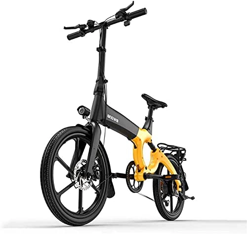 Electric Bike : ZJZ Adult Mountain Electric Bike, 384WH 36V Lithium Battery, Magnesium Alloy 6 Speed Electric Bicycle 20 Inch Wheels