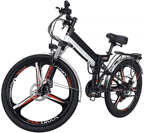 Electric Bike : ZJZ Bikes, Electric Bikes for Adults, Mountain bike Bicycles Aluminum Alloy Frame Disc Brakes LCD Screen Three Riding Mode Disc Brake for Adult Men Women 300W 48V