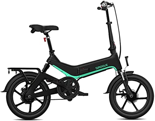 Electric Bike : ZJZ Electric Bikes For Adult16 Folding E-Bike 36V 7.8Ah 250W 25KM / h Electric Bikes Adjustable Lightweight Frame E-Bike For Sports Cycling Travel Commuting