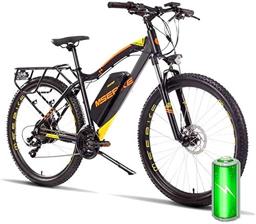 Electric Bike : ZJZ Electric Mountain Bike, 400W 26'' Electric Bicycle With Removable 36V 8Ah / 13Ah Lithium-Ion Battery For Adults, 21 Speed Shifter