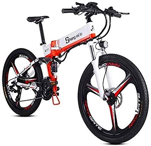 Electric Bike : ZJZ Fast Electric Bikes for Adults 26 Inch Folding Electric Mountain Bike Bicycle Electric