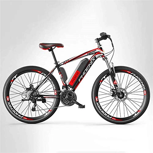 Electric Bike : ZMHVOL Ebikes, Adult Mens Mountain Electric Bike, 250W Electric Bikes, 27 speed Off-Road Electric Bicycle, 36V Lithium Battery, 26 Inch Wheels ZDWN (Color : A, Size : 8AH)