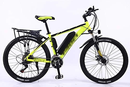 Electric Bike : ZXGQF Electric Mountain Bike, 350W 26'' Electric Bicycle, Road Bicycle, 27 Speed Shifter, Both Disc Brake (A3, 36V 8AH / endurance 50km)