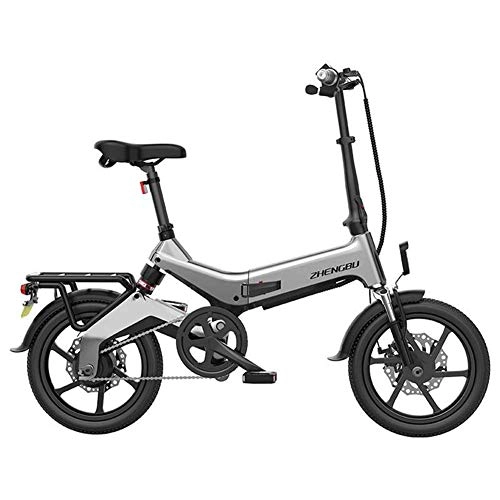 Electric Bike : ZYC-WF Electric Folding Bike for Adults Bicycle Portable Foldable, Magnesium Alloy Ebikes Bicycles All Terrain Commute Ebike for Mens for Cycling Outdoor