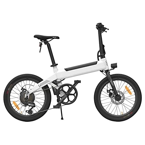 Electric Bike : ZYLEDW Foldable Electric Bike 20'' CST Tire Urban E-Bike IPX7 250W Motor 25km / H Removable Battery Electric Bicycle (Color : White)