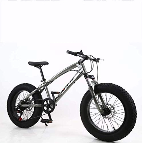 Fat Tyre Bike : Fat Tire Mens Mountain Bike, Double Disc Brake / High-Carbon Steel Frame Bikes, Beach Snowmobile Bicycle, 26 inch Wheels