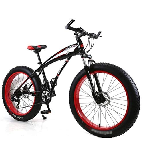 Fat Tyre Bike : GQQ Road Bicycle Mountain Bike, Aluminum Alloy 24 inch Wheels Road Bicycle Cycling Travel Unisex, 7 Speed