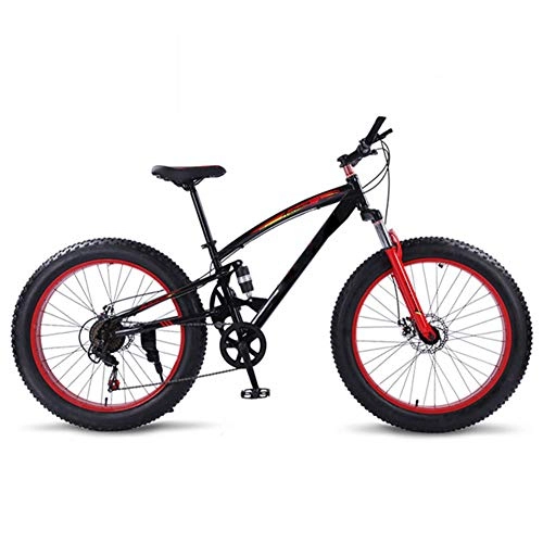 Fat Tyre Bike : LCLLXB Bicycle Mountain bike 7 / 21 speed Fat bikes 26 * 4.0 road bike Snow Bike Frame, Adults Mountain Bike, C, 21-speed