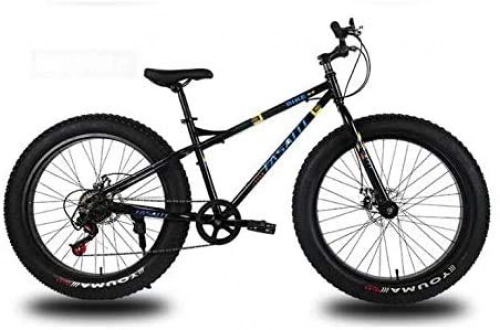 Fat Tyre Bike : Leifeng Tower Lightweight， Mountain Bike for Adults, Dual Disc Brake Fat Tire Mountain Trail Bicycle, Hardtail Mountain Bike, High-Carbon Steel Frame, 26 Inch Wheels Inventory clearance