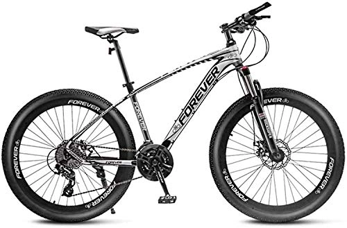 Fat Tyre Bike : MJY Bicycle 26 inch Mountain Bikes, Disc Brake Fat Tire Mountain Trail Bike, Hardtail Mountain Bike, 24 / 27 / 30 / 33 Speed, Aluminum Alloy Frame 7-2, 27 Speed