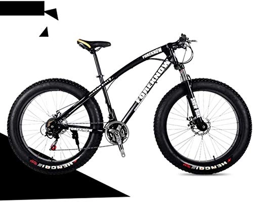 Fat Tyre Bike : MJY Bicycle Mountain Bicycle, 21 / 24 / 27 Speed 26Inch 4.0 Fat Bike Mountain Bike Snow Bicycle Shock Suspension 7-2, 24 Speed