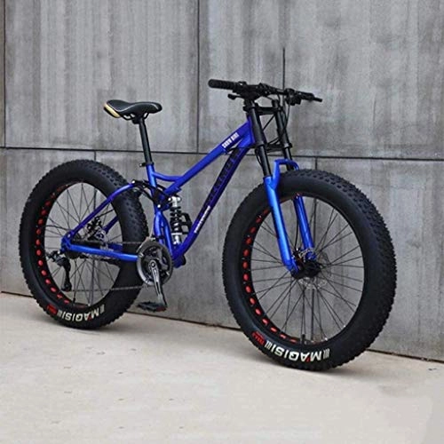 Fat Tyre Bike : MJY Bicycle, Mountain Bike, 26 inch 7 / 21 / 24 / 27 Speed Bike, Men Women Student Variable Speed Bike, Fat Tire Mens Mountain Bike 7-10, 7 Speed