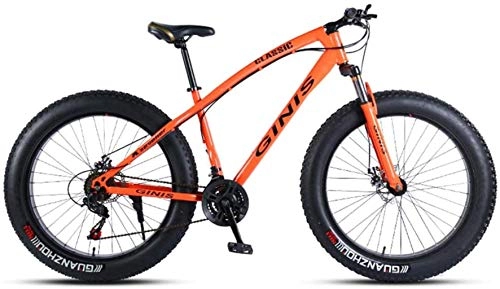 Fat Tyre Bike : MJY Fat Tire Mountain Bike Off-Road Beach Snow Bike 21 / 24 / 27 / 30 Speed Speed Mountain Bike 4.0 Wide Tire Adult Outdoor Riding 6-6, 21 Speed