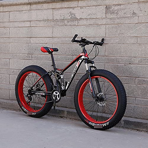 Fat Tyre Bike : Mountain Bikes Cycling Cross Country Off-Road Bicycle Variable Speed Mtb Road Fat Tire Trail Bikes For Men And Women 27 Speed 26 Inch red, orange