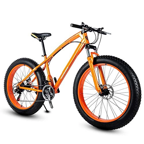Fat Tyre Bike : Mountain Bikes, Male and Female Off Road Snow Beach 4.0 Super Wide Tires One Wheel Students Adult Variable Speed Bike 20inchs 21speed
