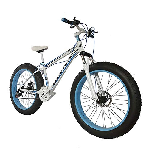 Fat Tyre Bike : XIAOFEI Fat Bike 26 Wheel Size And Men Gender Fat Bicycle From Snow Bike, Fashion Mtb 21 Speed Full Suspension Steel Double Disc Brake Mountain Bike Mtb Bicycle, A6