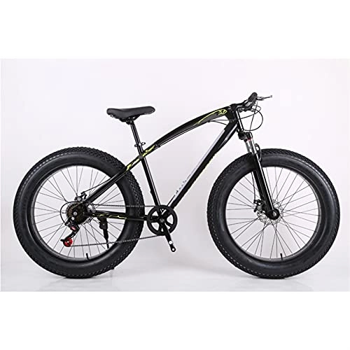 Fat Tyre Bike : Youth / Adult 21-speed 26-inch Windproof Spoke Wheel Wide Tire Bicycle, Front Suspension Cross-country Snow Beach Bike, Multi-color High Carbon Steel Frame, Off-road Mountain Bike Bikes For Men, Beach S