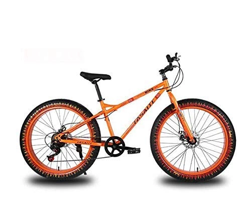Fat Tyre Bike : ZTBXQ Fitness Sports Outdoors 26 Inch Mountain Bike for Adults Dual Disc Brake Fat Tire Mountain Trail Bicycle Hardtail Mountain Bike High-Carbon Steel Frame