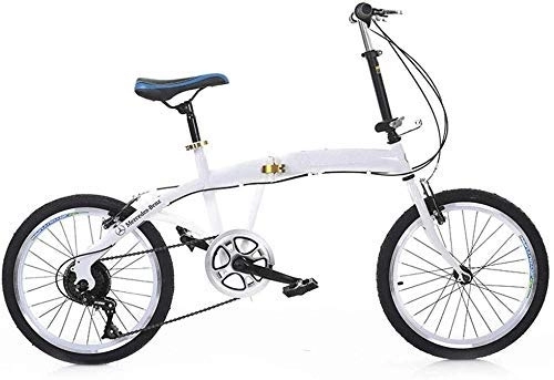 Folding Bike : 20 Inch Folding Bicycle Shifting Folding Bicycle - Children's Bicycle Male And Female Pedal Folding Bicycle