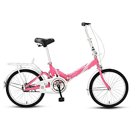 Folding Bike : 20" Lightweight Alloy Folding City Bike Bicycle, Comfortable Mobile Portable Compact Lightweight Great Suspension Folding Bike for Men Women - Students and Urban Commuters / C / 20inch