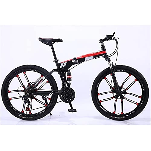 Folding Bike : 24" 26" Lightweight Alloy Folding City Bike Bicycle, Comfortable Mobile Portable Compact Lightweight Great Suspension Folding Bike for Men Women - Students and Urban Commuters / A / 26inch