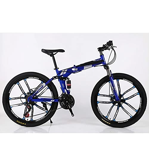 Folding Bike : 24" 26" Lightweight Alloy Folding City Bike Bicycle, Comfortable Mobile Portable Compact Lightweight Great Suspension Folding Bike for Men Women - Students and Urban Commuters / C / 26inch