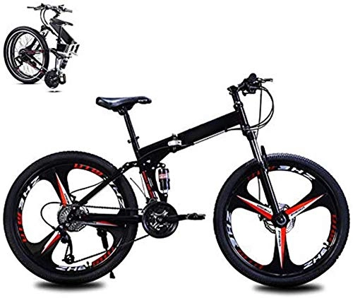 Folding Bike : 24in Folding Mountain Trail Bike 24 Speed Folding Bike for Adults Student MTB Bike Lightweight Folding Speed Bicycle for Men Women Fold up Bike City Bike Damping Bicycle with Disc Brakes-Black