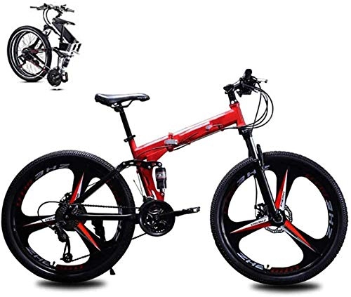 Folding Bike : 24in Folding Mountain Trail Bike 24 Speed Folding Bike for Adults Student MTB Bike Lightweight Folding Speed Bicycle for Men Women Fold up Bike City Bike Damping Bicycle with Disc Brakes-Red