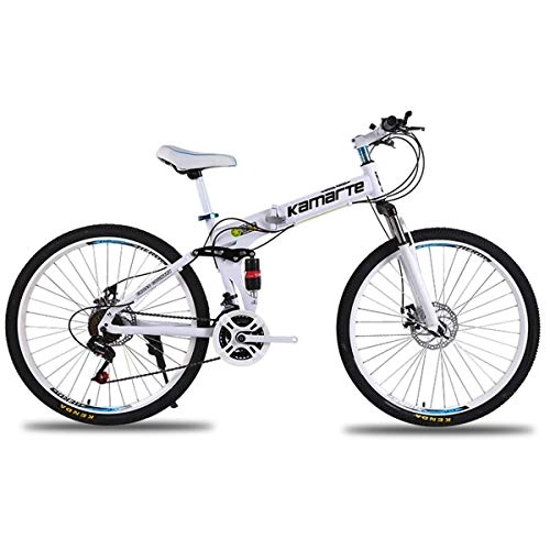 Folding Bike : 26" Aluminum Mountain Bike 27 Speed Bicycle, Magnesium Alloy Wheels Bike, in Multiple Colors, 11, 26