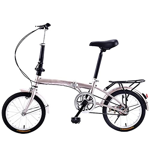 Folding Bike : Agoinz 16" Folding Bike Bicycl For Adults Mountain Bike Dustproof Wear-resistant, Effortless Riding, Breathable And Smooth Soft Cushion, Tires Low Friction