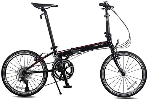 Folding Bike : AJH Folding Bikes Bicycle Folding Bicycle Unisex 20 Inch Shift Disc Brakes Sports Portable Bicycle (Color: Purple, Size: 150 * 32 * 107cm)