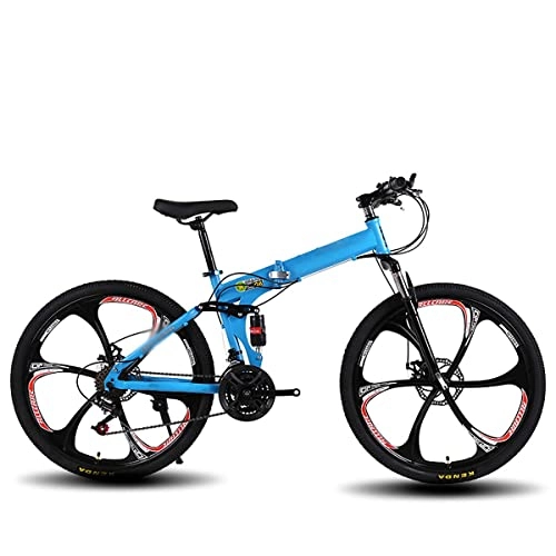 Folding Bike : BaiHogi Professional Racing Bike, Adult Mountain Bikes, Folding Bike, Foldable Outroad Bicycles, Folded Within 15 Seconds, 24 * 26In 21 * 24 * 27 Speed Folding Outdoor Bicycle