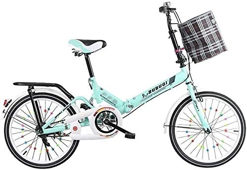 Folding Bike : Bicycle Bike Folding Bike Lightweight Bike Adults Folding Bikes Mini Road Bicycle 20 Inch Student (Color : Blue)