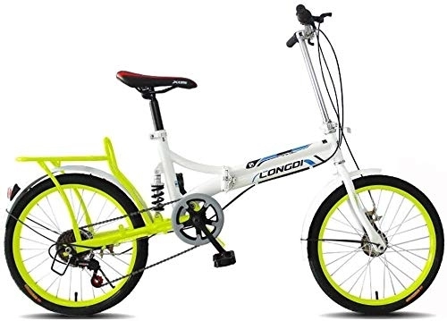 Folding Bike : Bicycle Children's Bicycle Variable Speed Bicycle Folding Bicycle 16 Inch Ultra Light Portable Small Folding Bicycle (Color : 2)