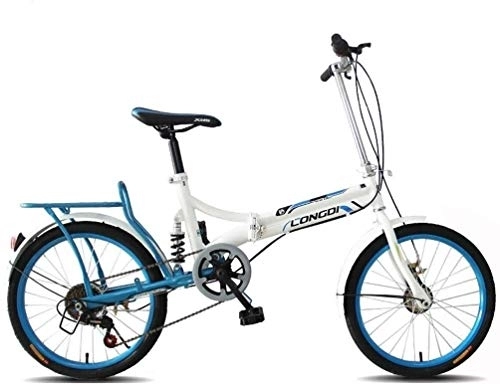 Folding Bike : Bicycle Children's Bicycle Variable Speed Bicycle Folding Bicycle 16 Inch Ultra Light Portable Small Folding Bicycle (Color : 3)