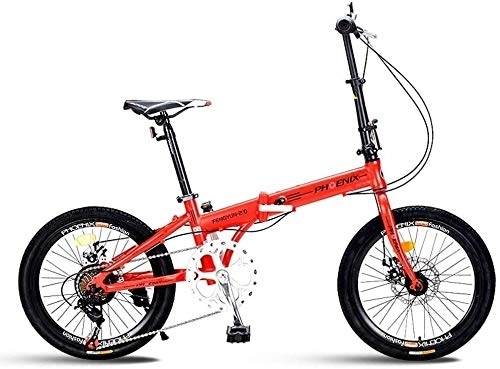 Folding Bike : Bicycle Folding Bicycle 20 Inch 7 Speed Men And Women Bicycle Lightweight Children Folding Bicycle