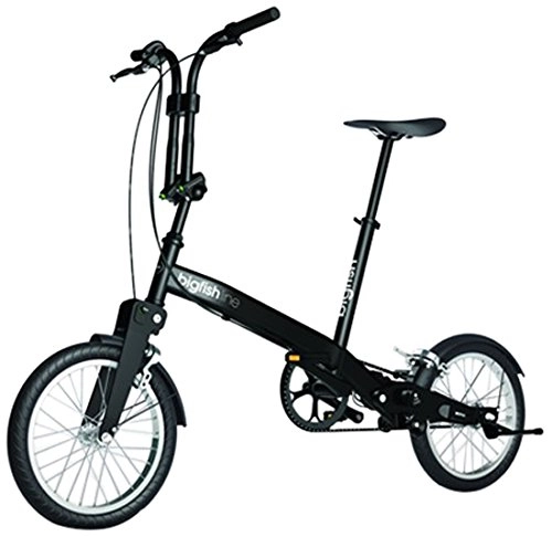 Folding Bike : Bigfish Folding Bike City Bike Bigfish Line with Shimano Gears Black